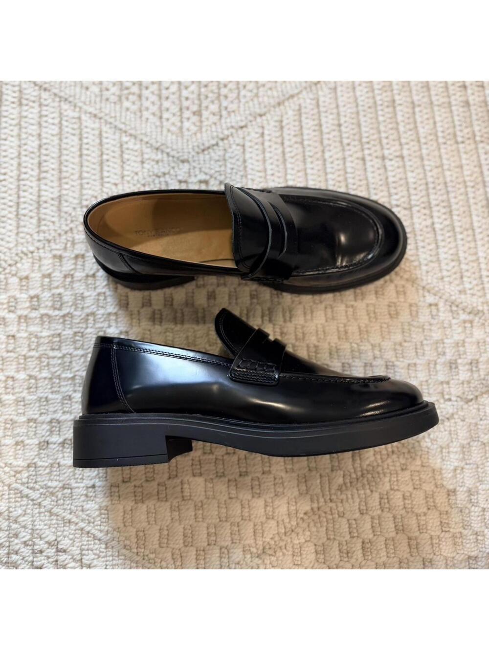 Tony Bianco Cherish Loafer in Black Hi Shine